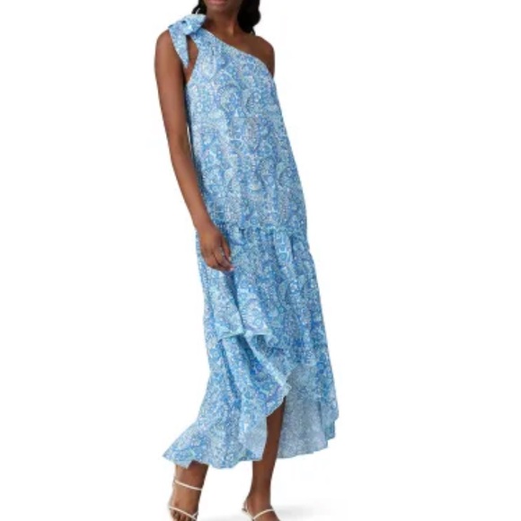 Dresses & Skirts - Paloma Blue blue floral maxi dress one shoulder